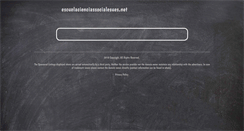 Desktop Screenshot of escuelacienciassocialesues.net